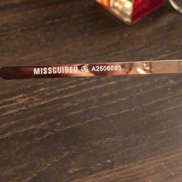 Gold Clear Frame Sunglasses - Picture 4 of 4